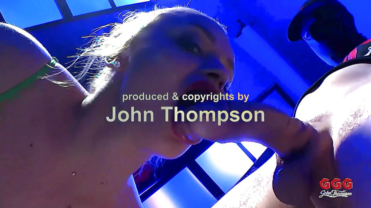 Blonde & Black Slut Swallow Piss and Cum in Ggg Bukkake