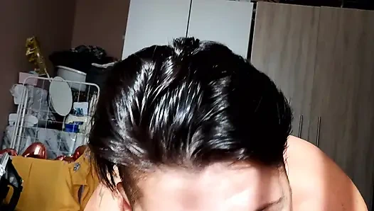 Cum Craving Blowjob & Swallow in the Morning