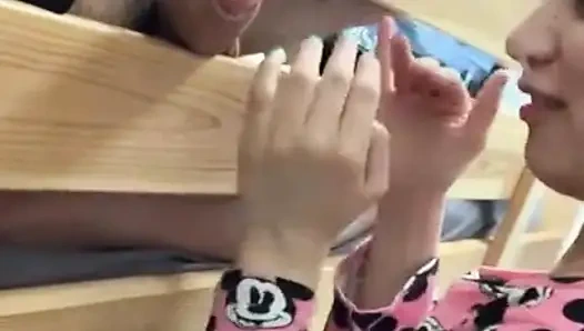 Francesca Palma Sucking my roommate’s cock