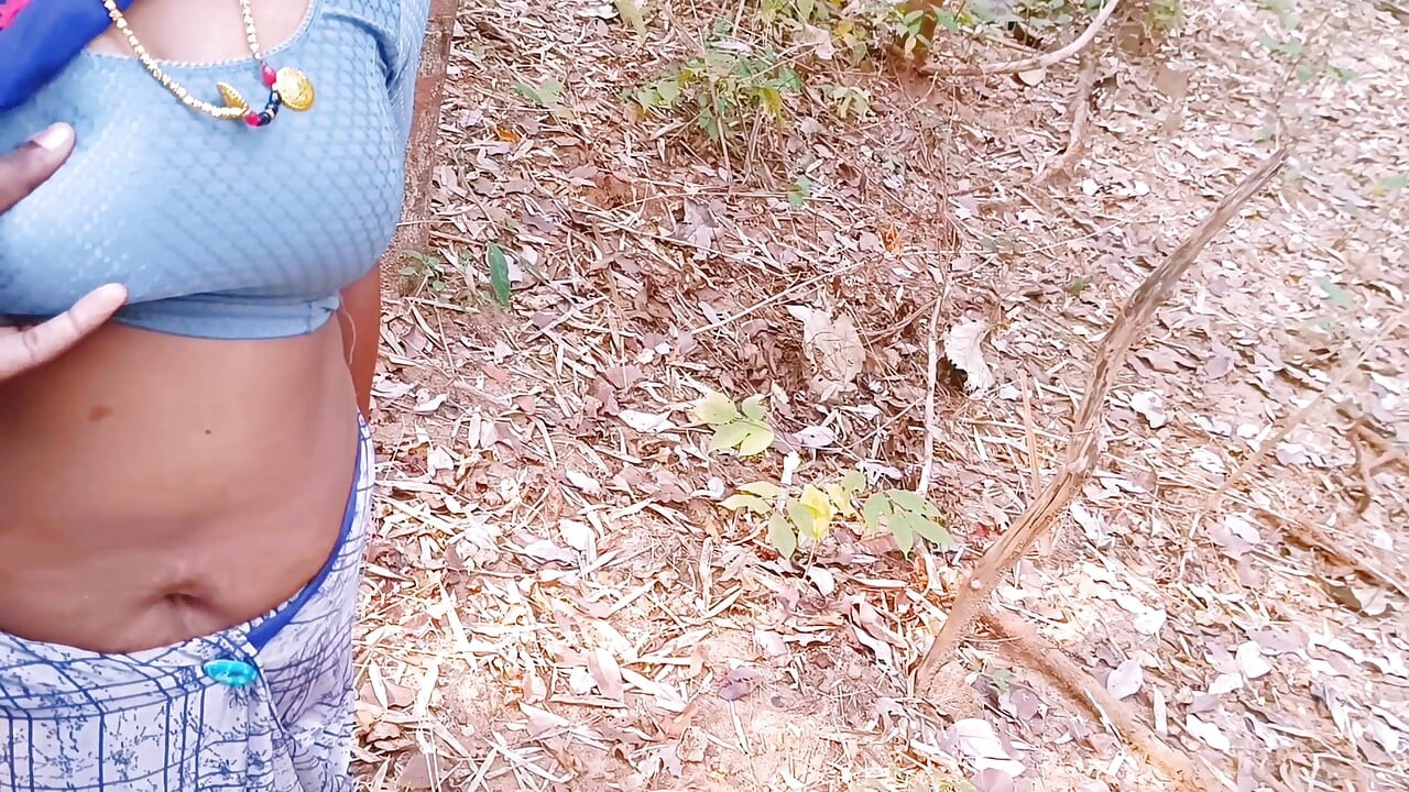 Indian Outdoor Sex. Desi Bhabi Secret Fucking Hubby in Forest. Telugu Dirty Talks.