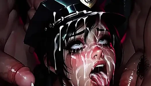 Police Realize "Violence Isn't The Answer" and start sucking and fucking...