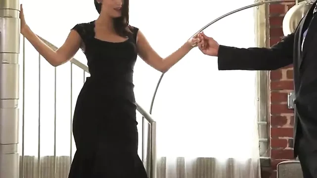 Kimberly Kane Strikes the Ass of Christian with Her Strapon