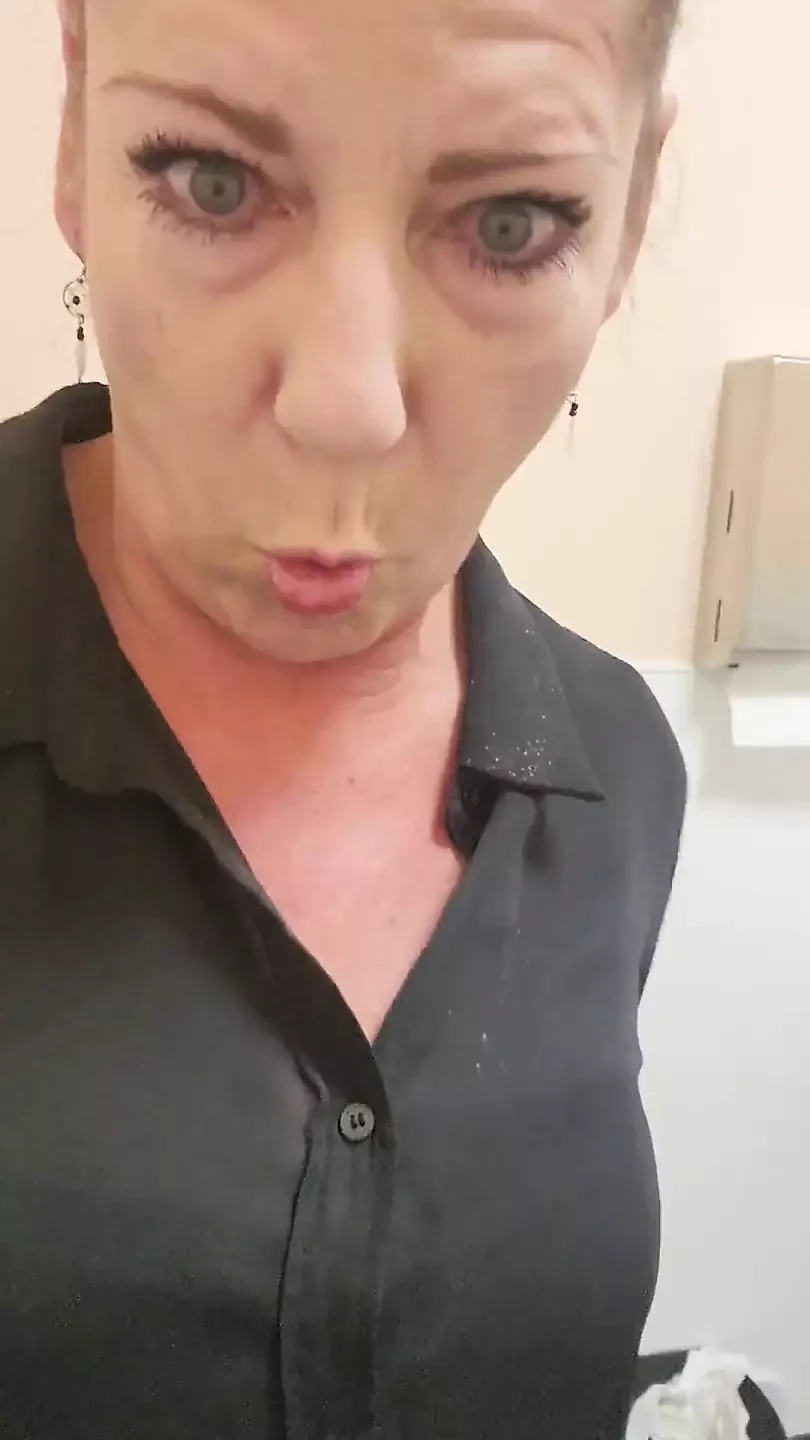 Naughty American MILF Masturbates at Work