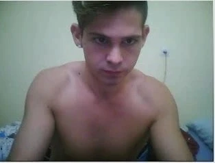 Straight guys feet on webcam #377