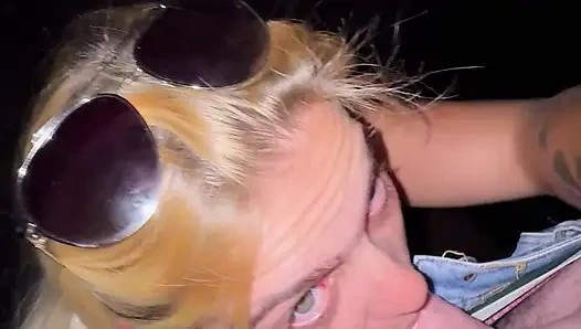 On Tour In A Secluded Parking Lot Outdoor Blowjob Neck Squirt Vibrator Orgasm