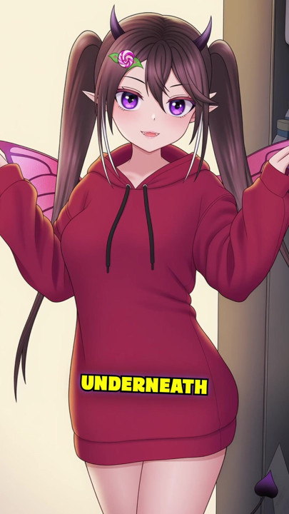 Wearing nothing under hoodie = easy access