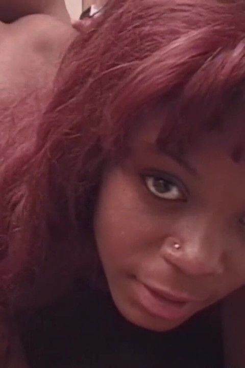 Huge facial on pretty black face vintage 90s ebony