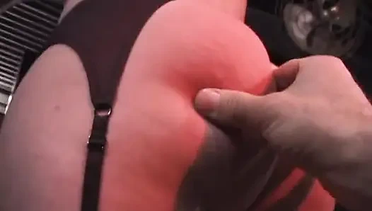 Vintage fetish ass slap