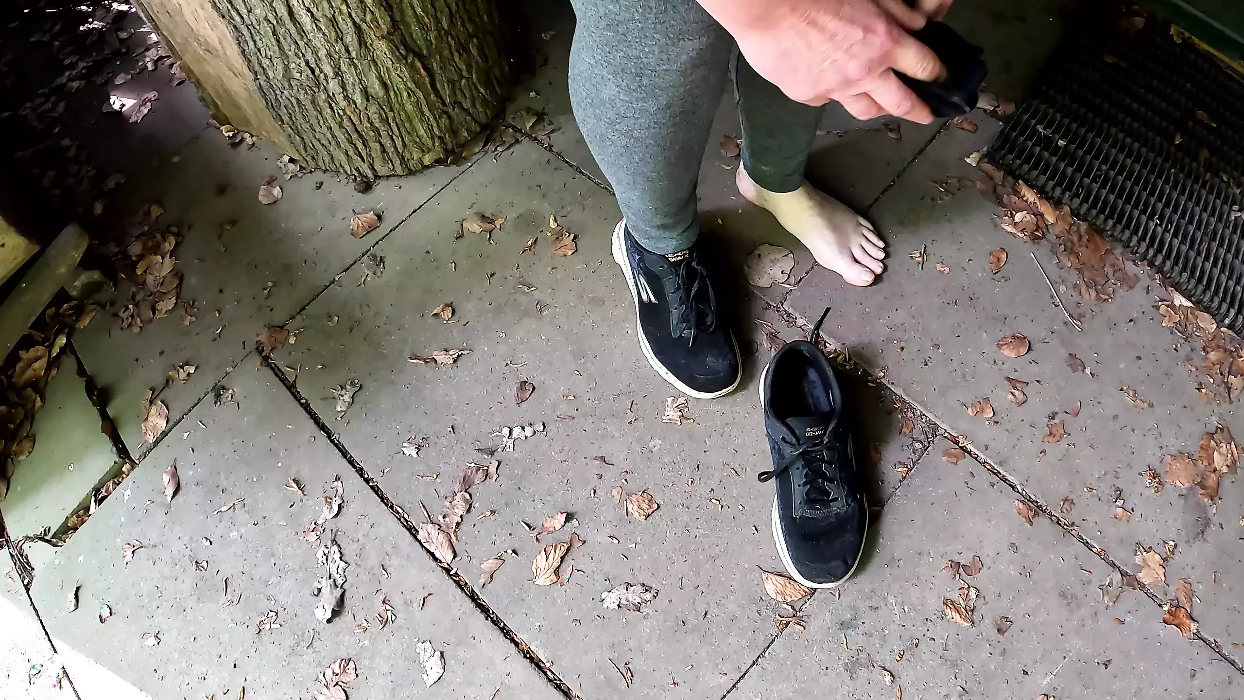 Slapping and whipping breasts in public