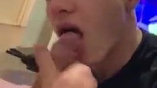 Hot chav sucking dick