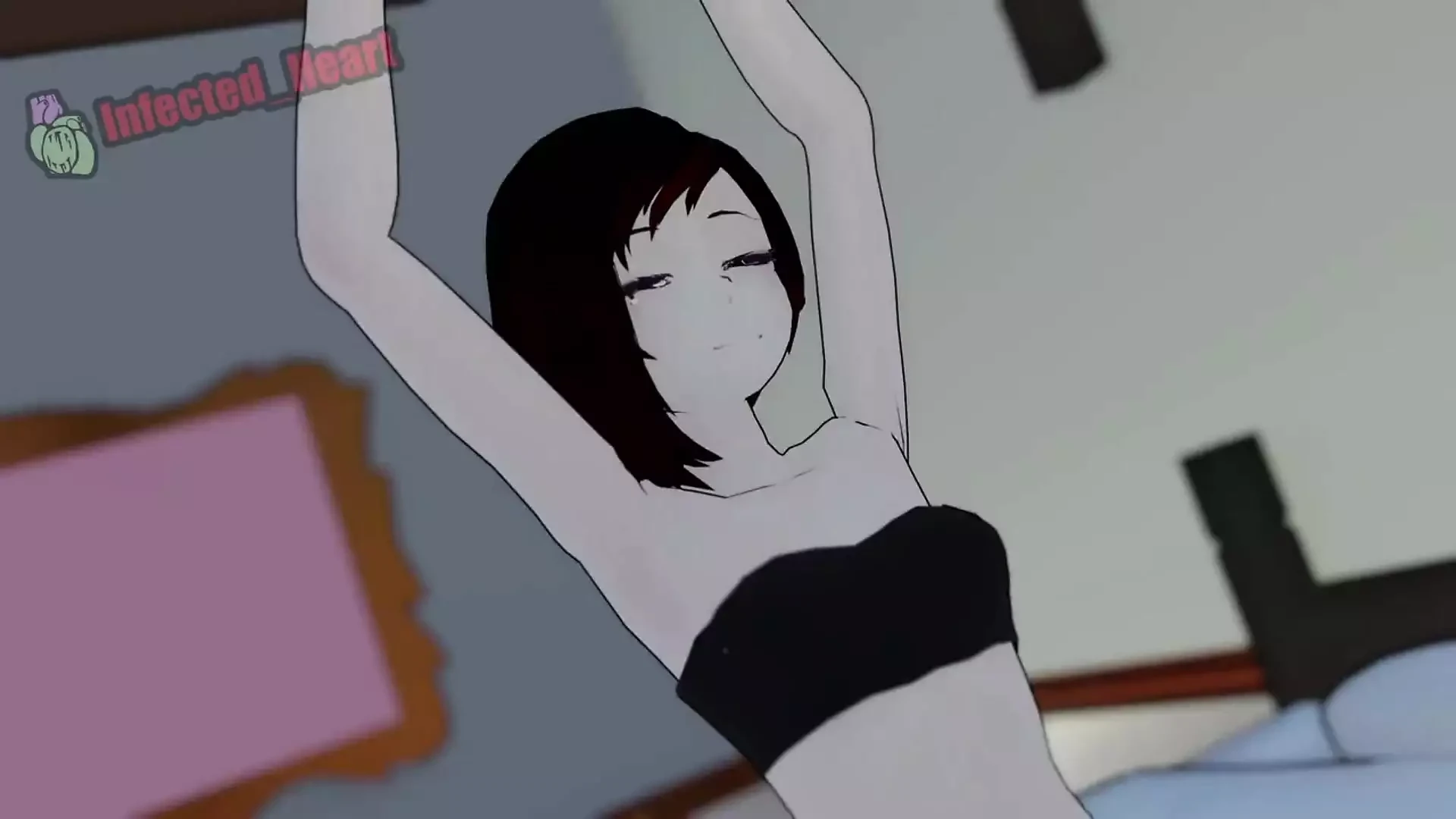 Kompilace infikovaného Srdce Hentai 119