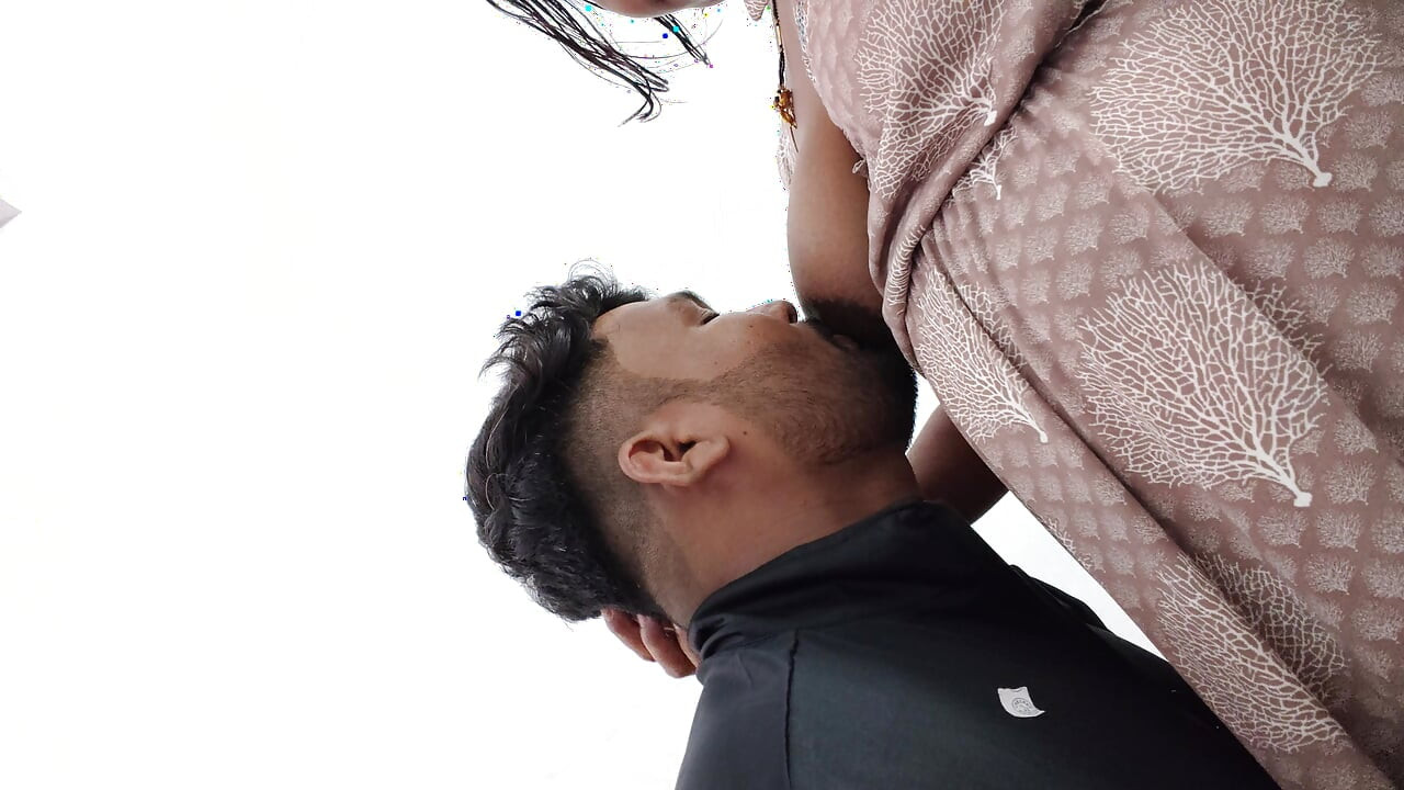 StepSister is kissing her stepbrother and stepbrother is sucking his sister's boobs. - Boobs sucking video