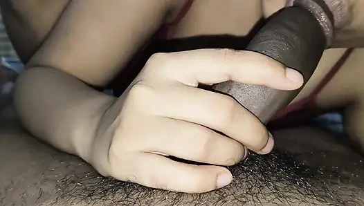 Shabnam bhabhi giving blowjob and handjob with cum