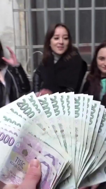 Jaw-dropping moment from "Czech Streets - Girls from Hairdressing Tech"