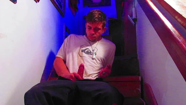 Staircase Pissing and Wanking