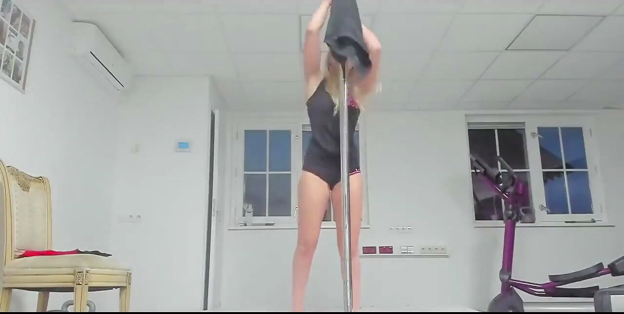 Poledancing oefenen