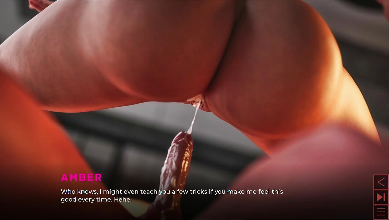 the synthetic fucking milf amber  in sofa cowgirl, big tits big ass