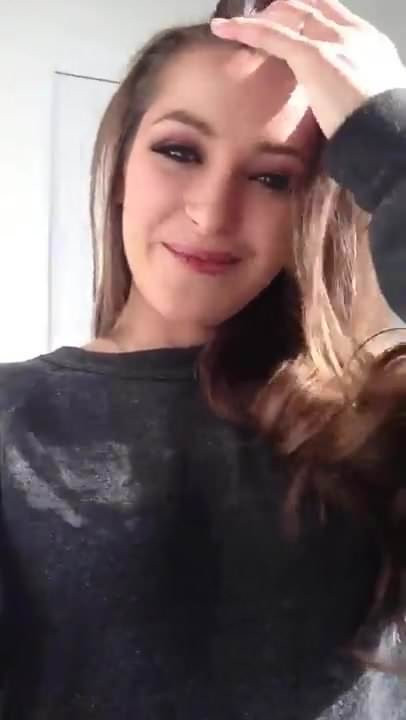 Flashing tits and hairy pussy