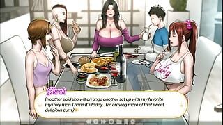 Liplock Kissing lessons by sonia and blindfold blowjob by Sarah with huge cumshot in her mouth - Prince of Suburbia Chapter - 9