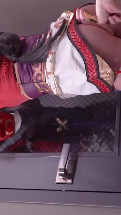 Powerful moment from "League of Legend Ahri cosplayer Tied up, hentai japanese shemale cosplay 12"