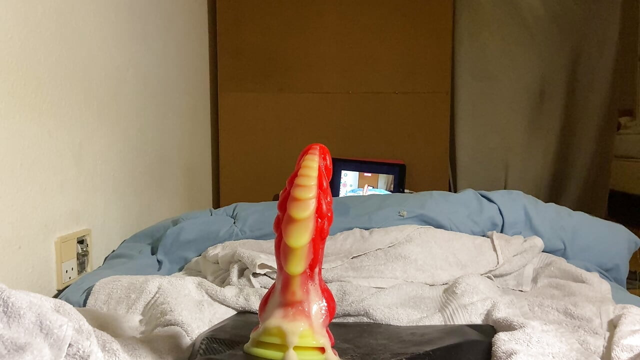 Submissive Gay's Plump Toy Invasion Explosion