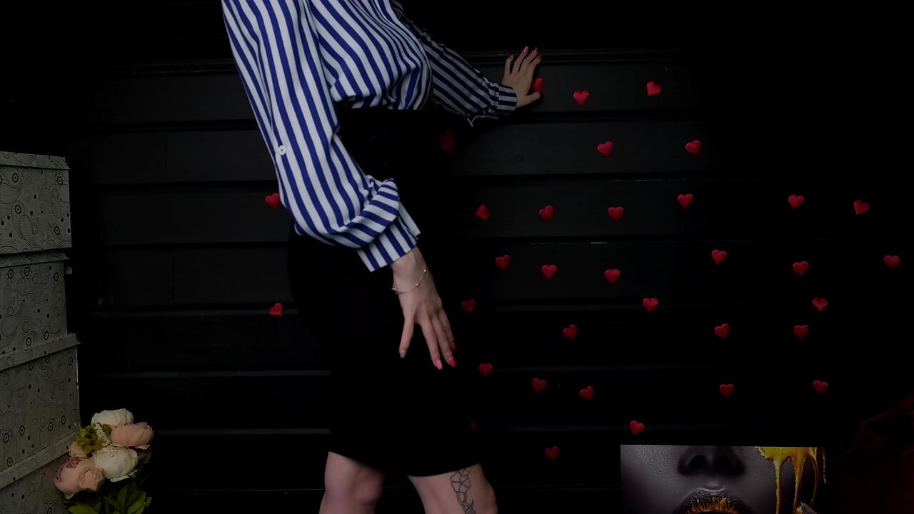 Striptease with Masturbation and Spanking. Doctor Fuck Me