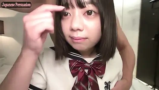 G cup Sss beauty doppelgänger. Uniform hotel date mit süßer, liebender blowjob