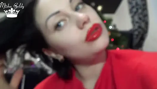 JOI bibir merah & lipstik