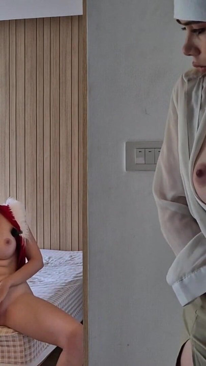 Spektakulärer moment aus "Einen schüchternen nachbarn verführen. Freundinnen masturbieren zusammen bis zum orgasmus. Selbstbefriedigung für das neue Jahr"