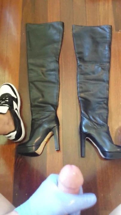 Blowing on OTK Boots