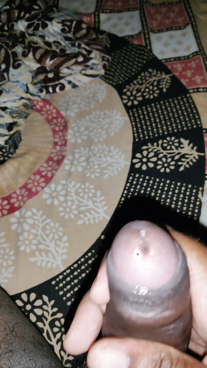 Indian boy jerking his dick with oil