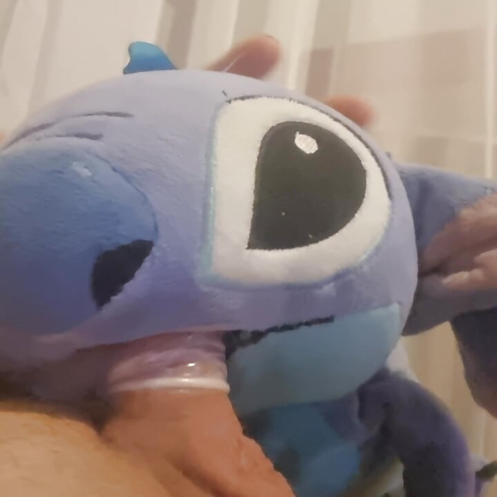 Plushie sucking my cock
