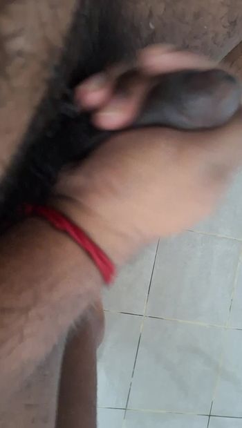 Wanking my  indian cock  my cock need some time to play