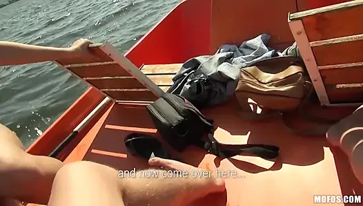 Pickups - All Natural Nikol Gets Pounded on a Boat