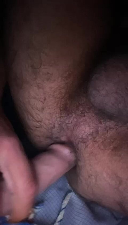 Playing with dildo