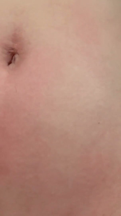 I play with medical gloves belly button | Clip 1