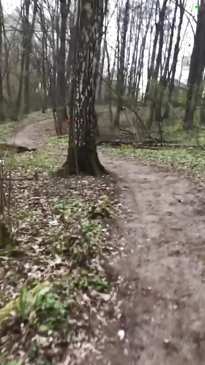 Blonde in Red Hoodie Teases in the Woods, Strips at Home and Gets Golden Shower on Her