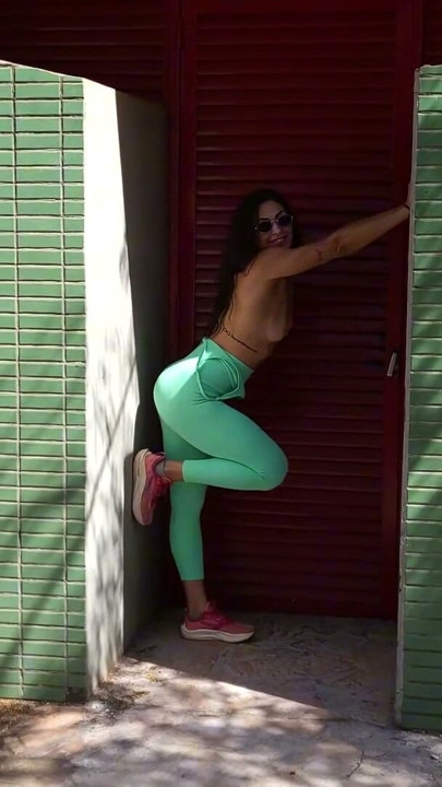 Latina Fitness Babe Flashes in Public, Then Gets Fucked Hard at Home Naomi Rides Trevor 'Til He Cums | Clip 1