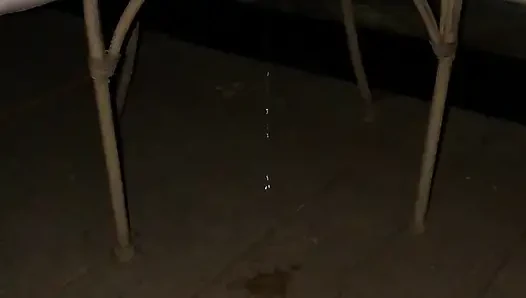 Wife pissing outside