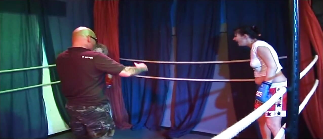 Blonde Mature Babe's Dripping Rosebud Gangbang in Wrestling Ring