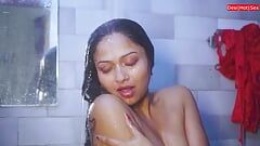 Indyjska piękna żona uprawia seks z tajnym kochankiem! Serial internetowy seks