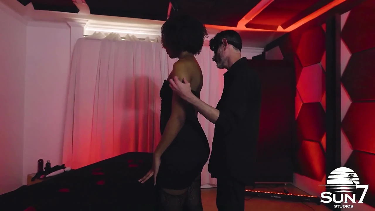 Sensual Scene with Touches and Caresses, the Boy Dominated the Latina