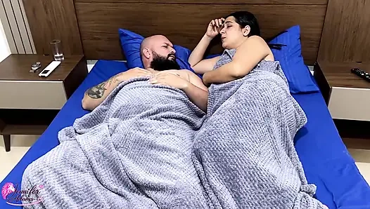 My boyfriend wakes up by movements in bed and he decides to please me with a better fuck than his friend's (Part 2)