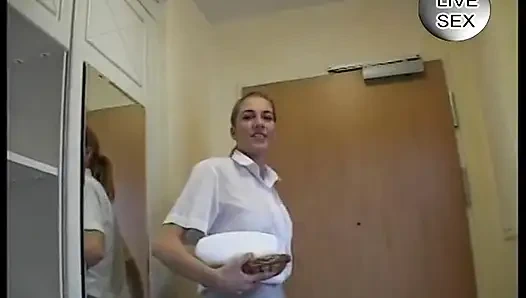 Big titted beauty toys her wet cunt in the bathroom