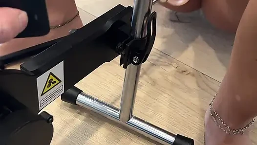 Anal Machine: Petite Wife Tries New Fucking Machine With Her Ass