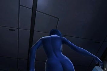 Female Chiss Stripping