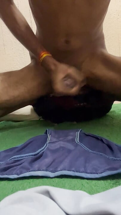 I jerked off onto my sister-in-law Shakuntala's panties