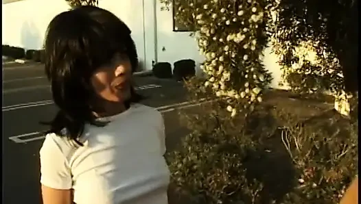 Luxurious tattoed ebony babe gets her wide asshole fucked and mouth full of cum