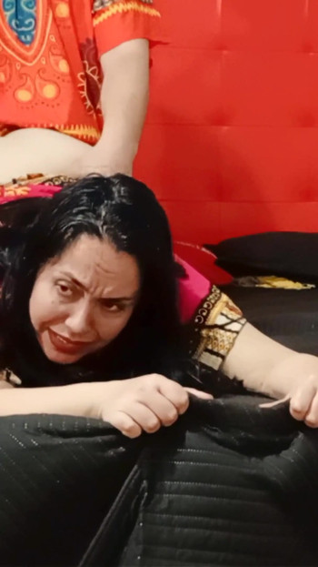 Emotional moment from "Big ass Indian stepmother fucking her stepson behind the cuckold's back when he goes to work."