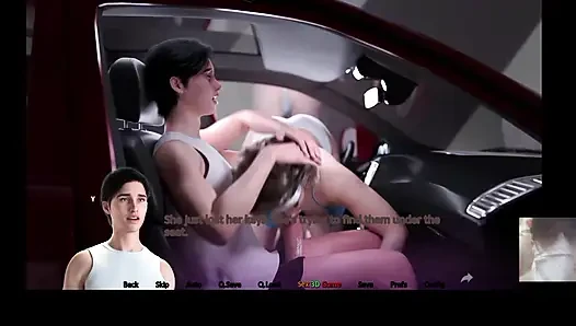 Stiefschwester hat uns fast erwischt!! MILF stiefmutter gab mir einen blowjob im auto und isst meine ladung.